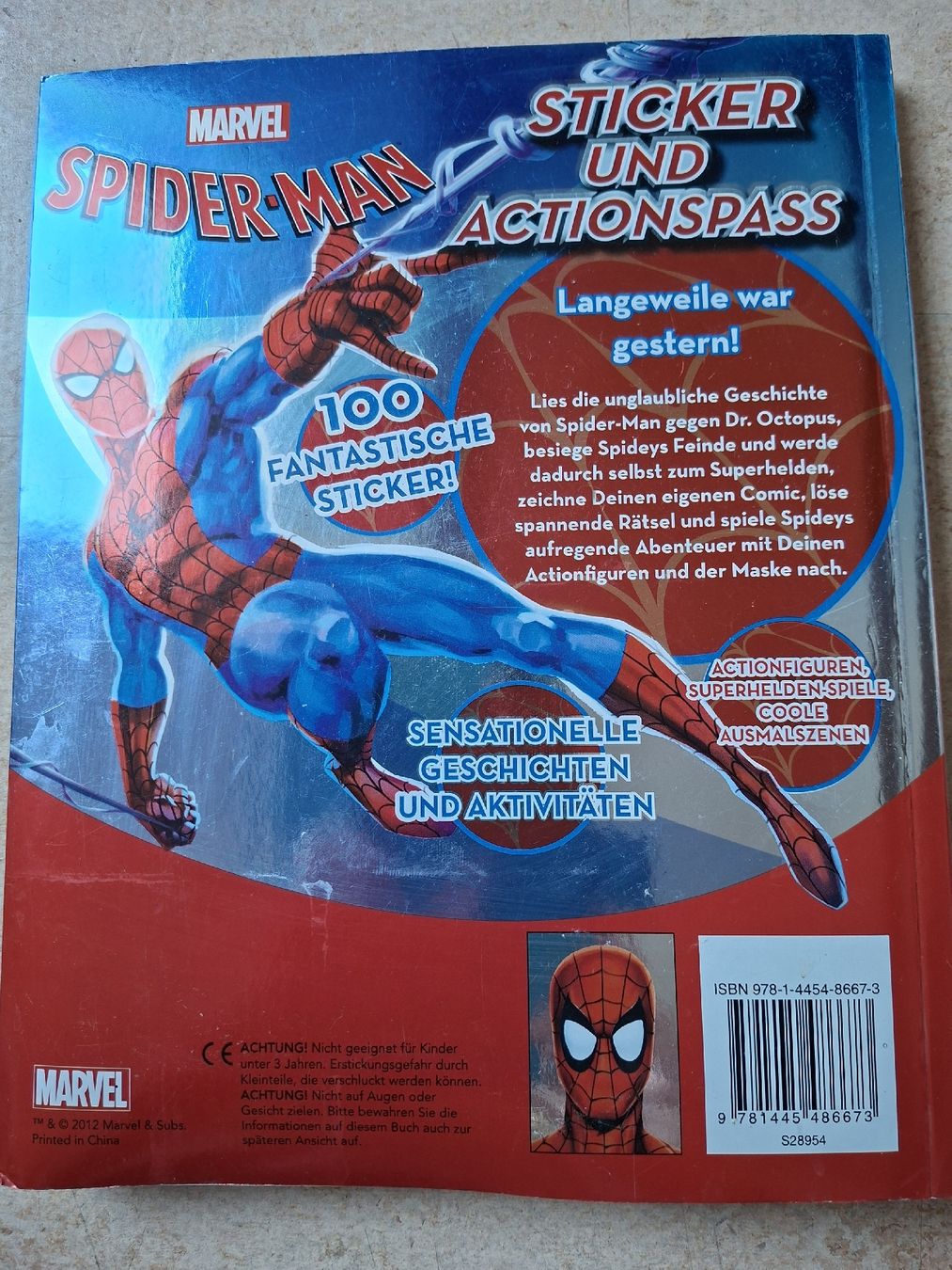 Comics: Spider-Man Sticker und Actionspass  – Gebraucht aus Klingnau von vollmond36 1