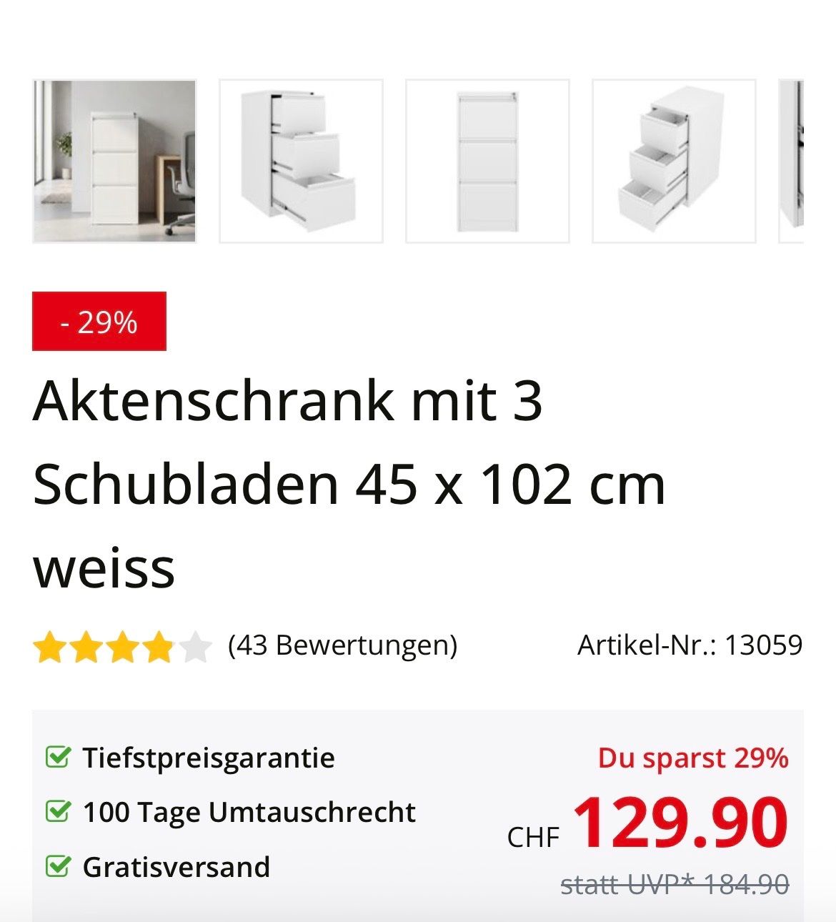Armadi: Aktenschrank – Nuovo e nell'imballaggio originale da Solothurn venduto da sl_27 7