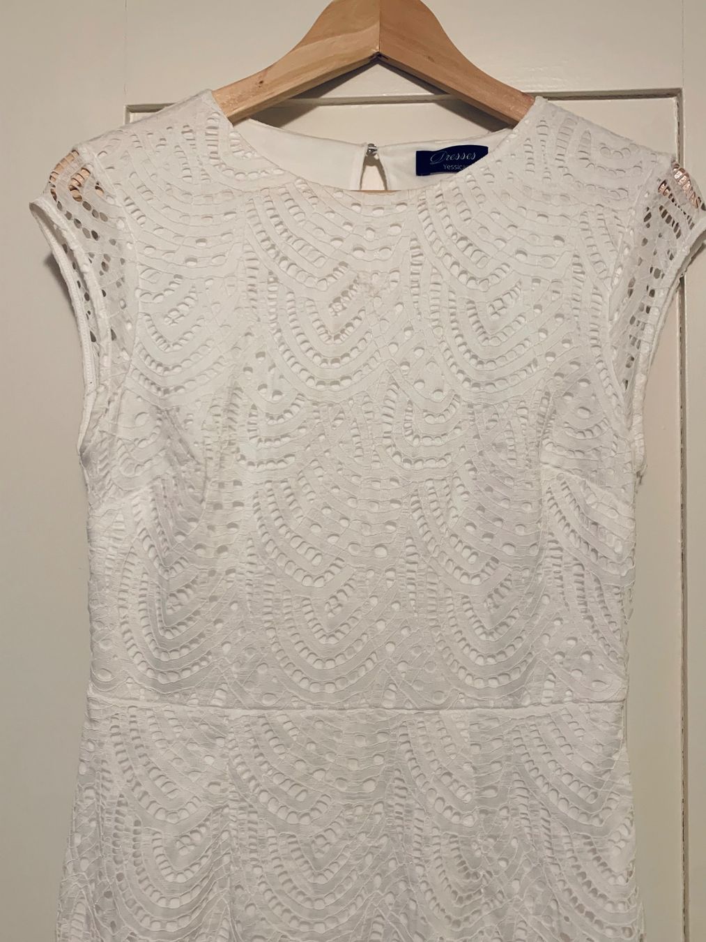 Vestiti: Schickes Weisse Damen Spitzenkleid 38 – Usato da Rüschlikon venduto da topswissvintage 2