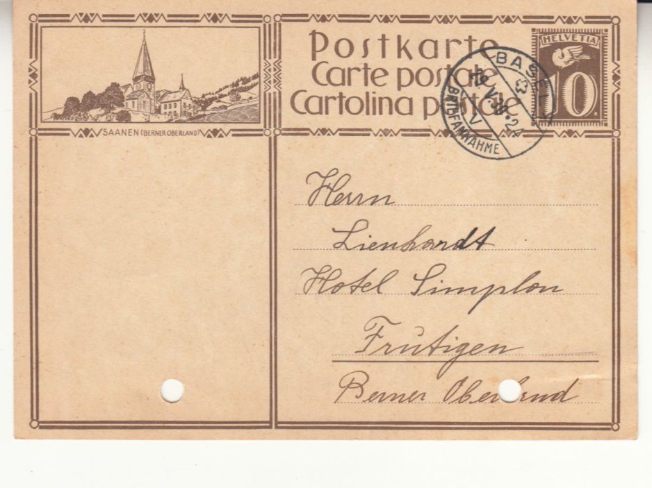 Tutti i francobolli: SGK PK 122.014 Saanen – Usato da Bürglen TG venduto da StampGraf