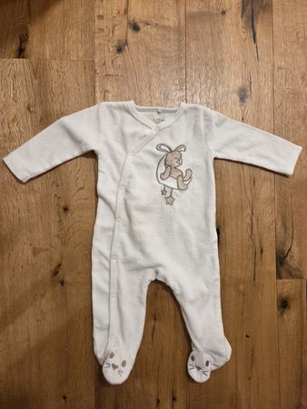 Schlafanzug Baby, Pyjama, Grösse 68, Newborn, warm, Frottee