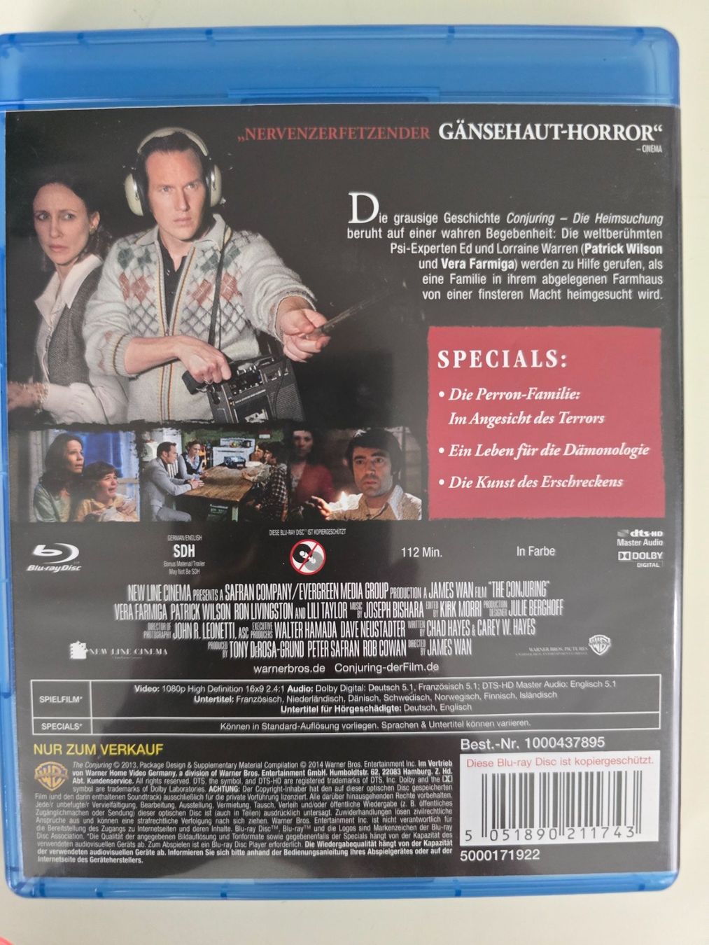 Tutti i DVDs: CONJURING - DIE HEIMSUCHUNG – Usato da Buchrain venduto da reloca 1