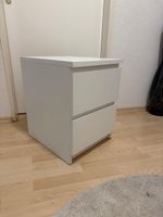 Nachttisch weiss mit zwei Schubladen 40x50x55 cm neuwertig