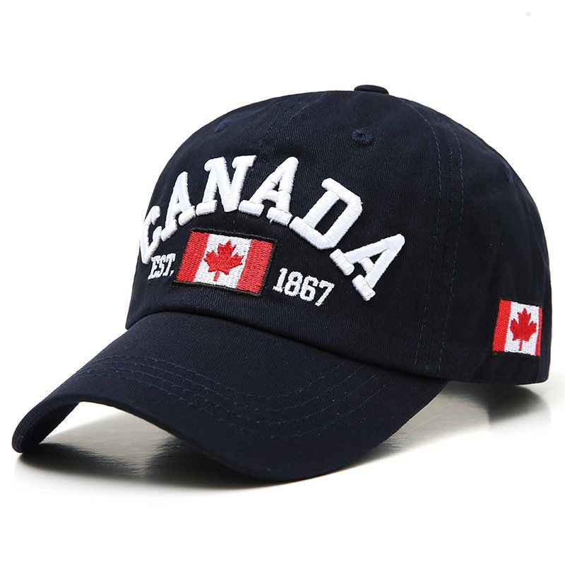 Copricapi, berretti & cappellini: Casquette Canada, couleur noir. – Nuovo e nell'imballaggio originale da Biel/Bienne venduto da Vianny77