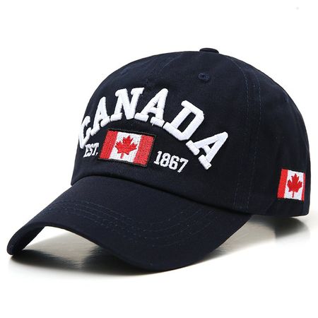 Casquette Canada, couleur noir.