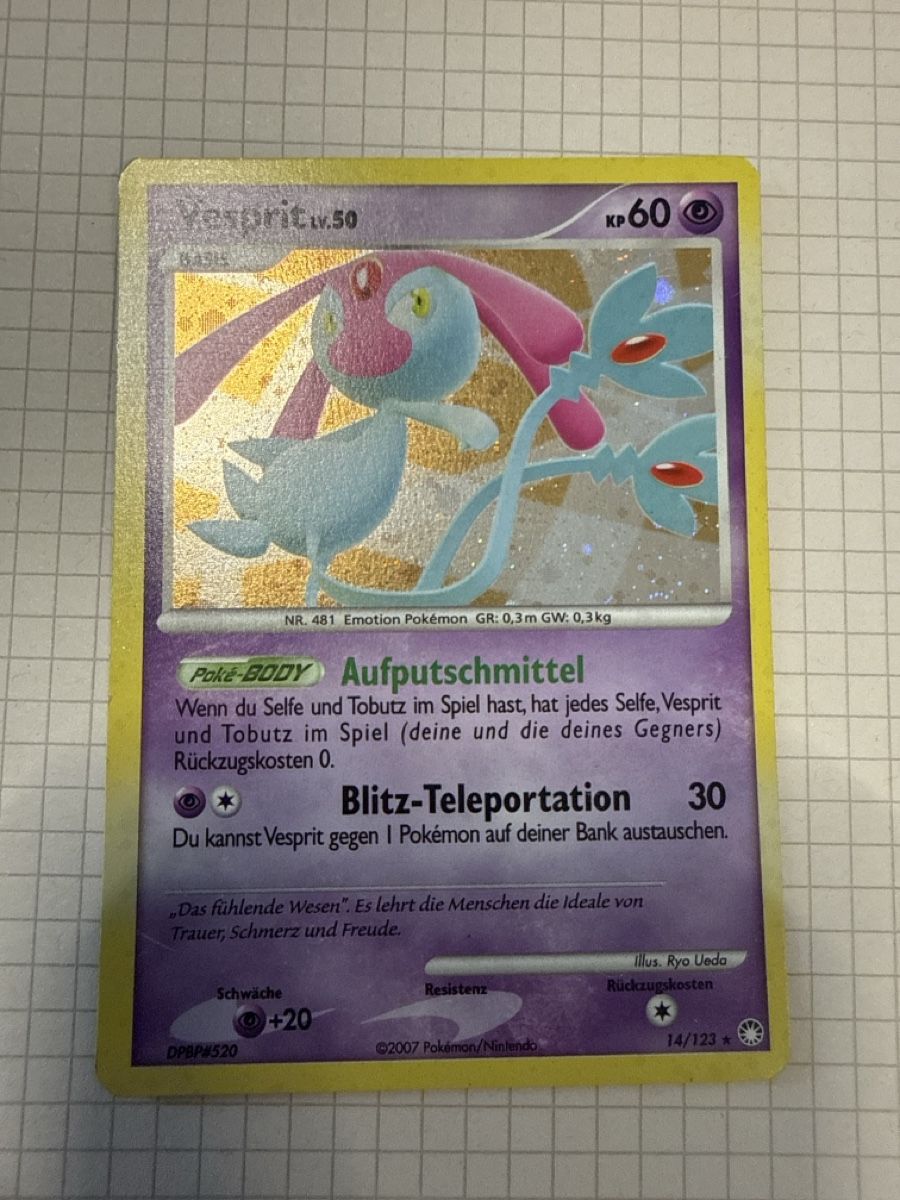 Pokémon Sammelbilder & Trading cards: Velsprit / Mesprit Lv.50  14/123 – Gebraucht aus Gudo von ken_dr92