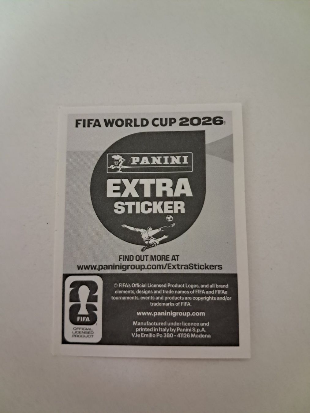 Panini Carte collezionabili: Panini FIFA 2026 Extra Sticker - Luka Modric – Nuovo (secondo la descrizione) da Weinfelden venduto da shopping-island 1