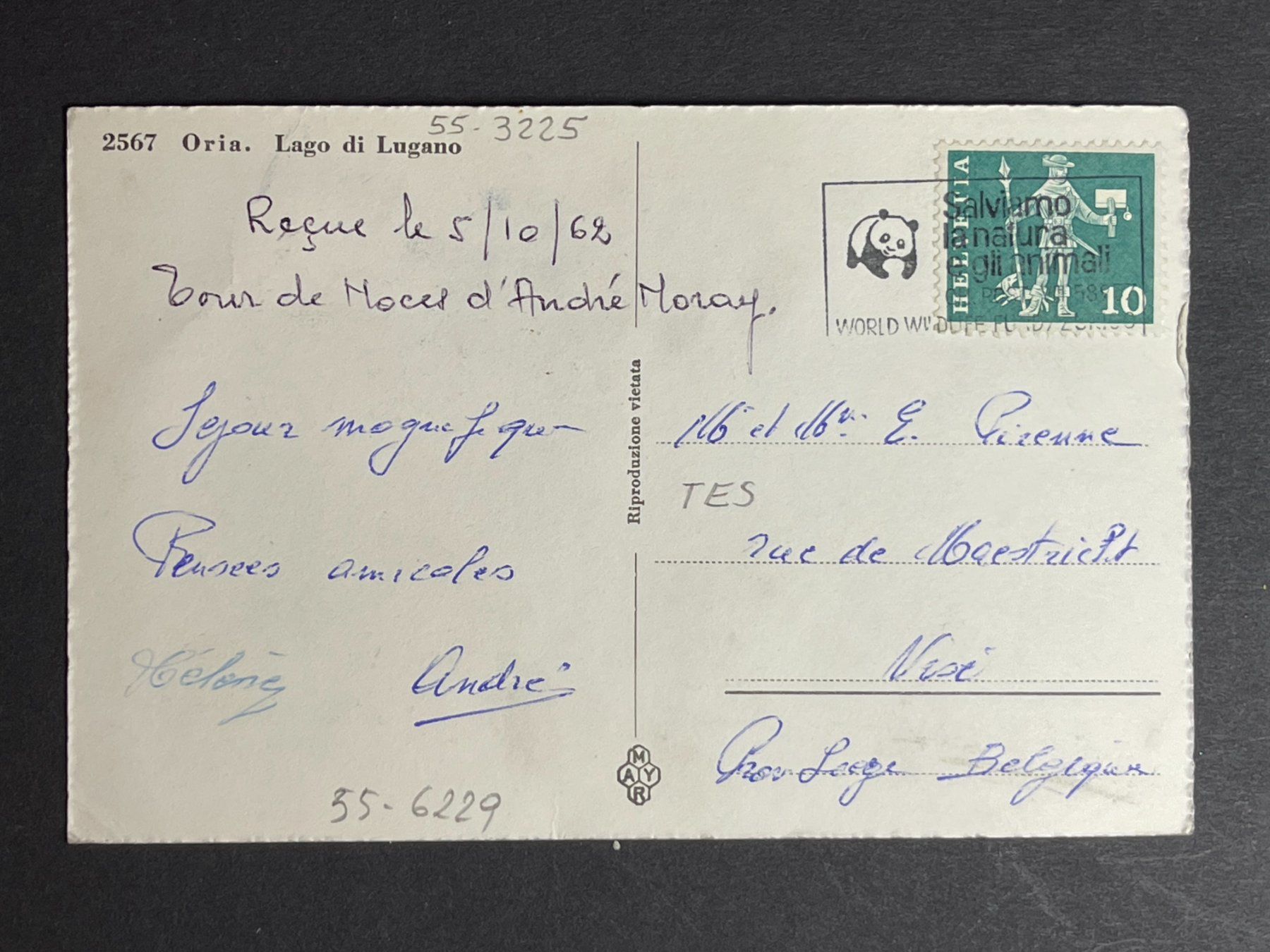 Cartoline postali: Oria, Lago di Lugano – Usato da Steg VS venduto da _vinci_ 1