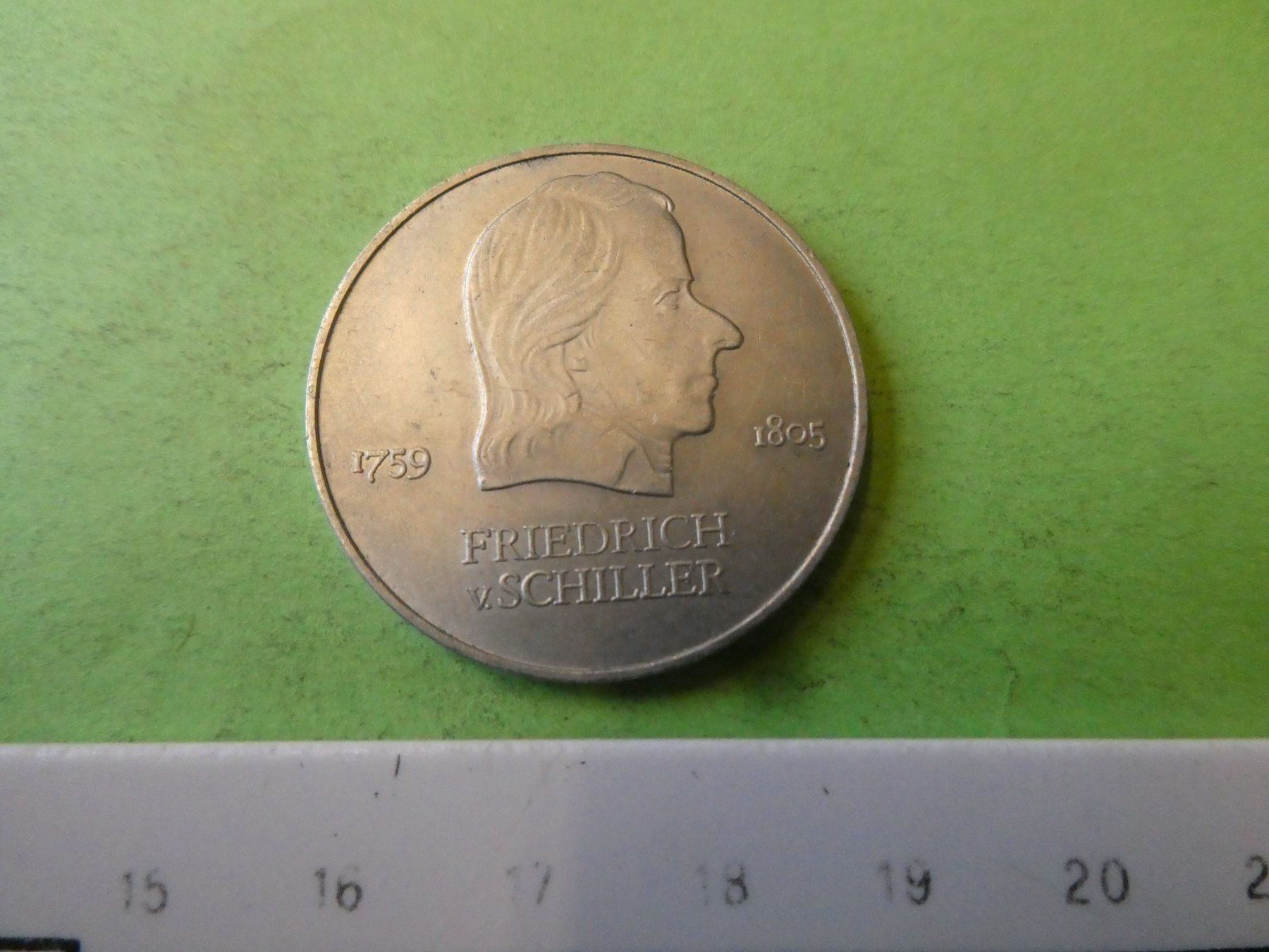 Tutti le monete: DDR 1972, 20 Mark - Schiller – Usato da Hinterforst venduto da Rohusri