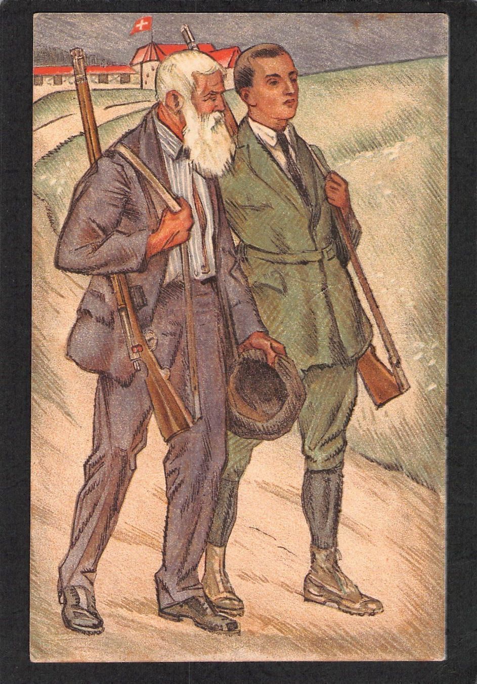 Ansichtskarten: -Schützenverein 1924 – Gebraucht aus Reichenburg von Pipo-67