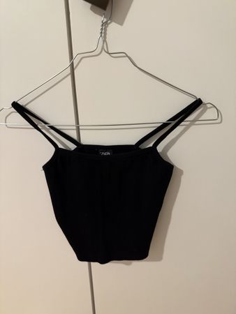 Zara Crop Top schwarz