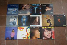 13 vinyls 33 T chanson francophone Lama Sanson Halliday..