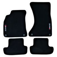 Velours Fussmatten für Audi A5 Coupe/Cabrio 08-16 RS5 Logo