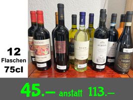 🍷12 Flaschen assortiert, Italien
