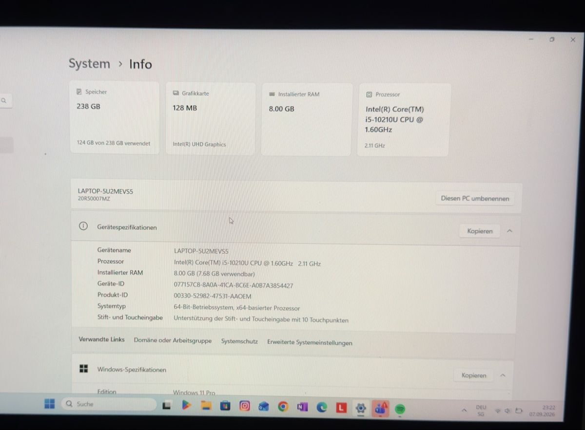 Lenovo Notebook: Lenovo ThinkPad L13 Yoga – Usato da Kradolf venduto da ibi_m6f9 4