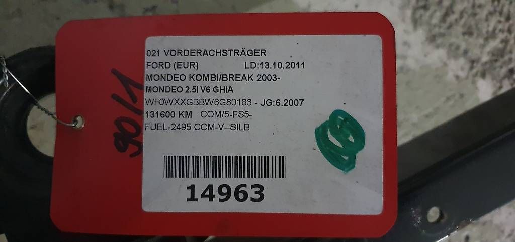 Tutti pezzi di ricambio auto: Vorderachsträger Ford Mondeo 2.5 V6 – Usato da Volketswil venduto da ste_sl7p 1