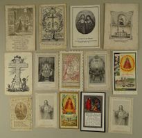 14 ALTE HEILIGENBILDCHEN