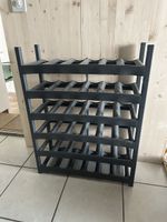 Flaschenregal Kunststoff grau für 36 Flaschen