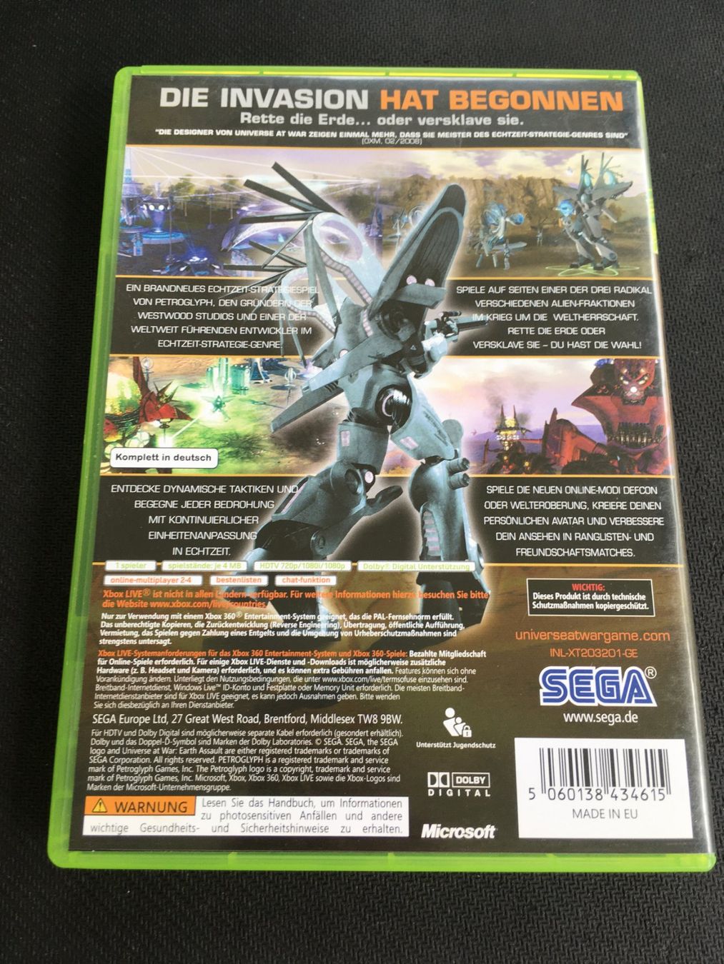 Microsoft Jeux: Universe at war - Xbox 360 Game – D'occasion à St.Gallen par Punktchen01 1