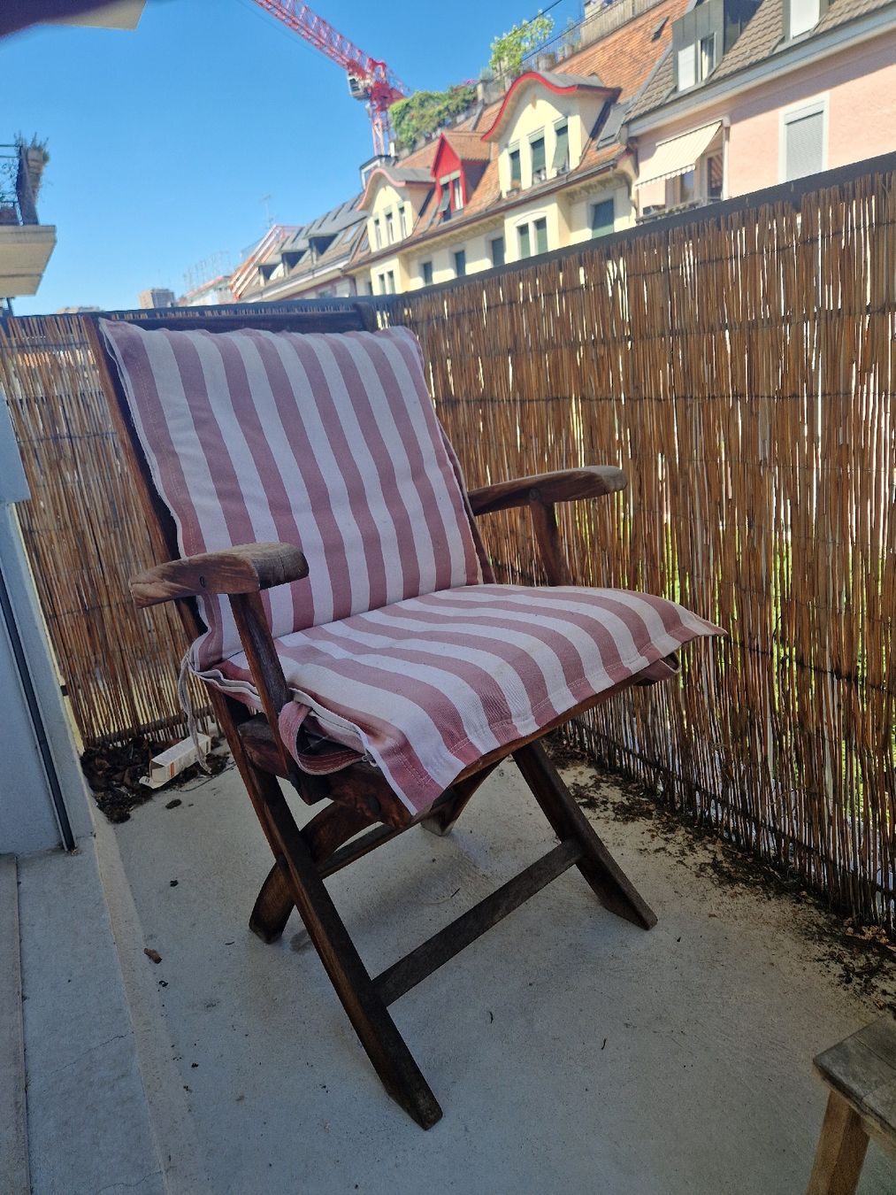 Sedie: Balkonstuhl Teak mit Kissen – Usato da Zürich venduto da nonsense322 3