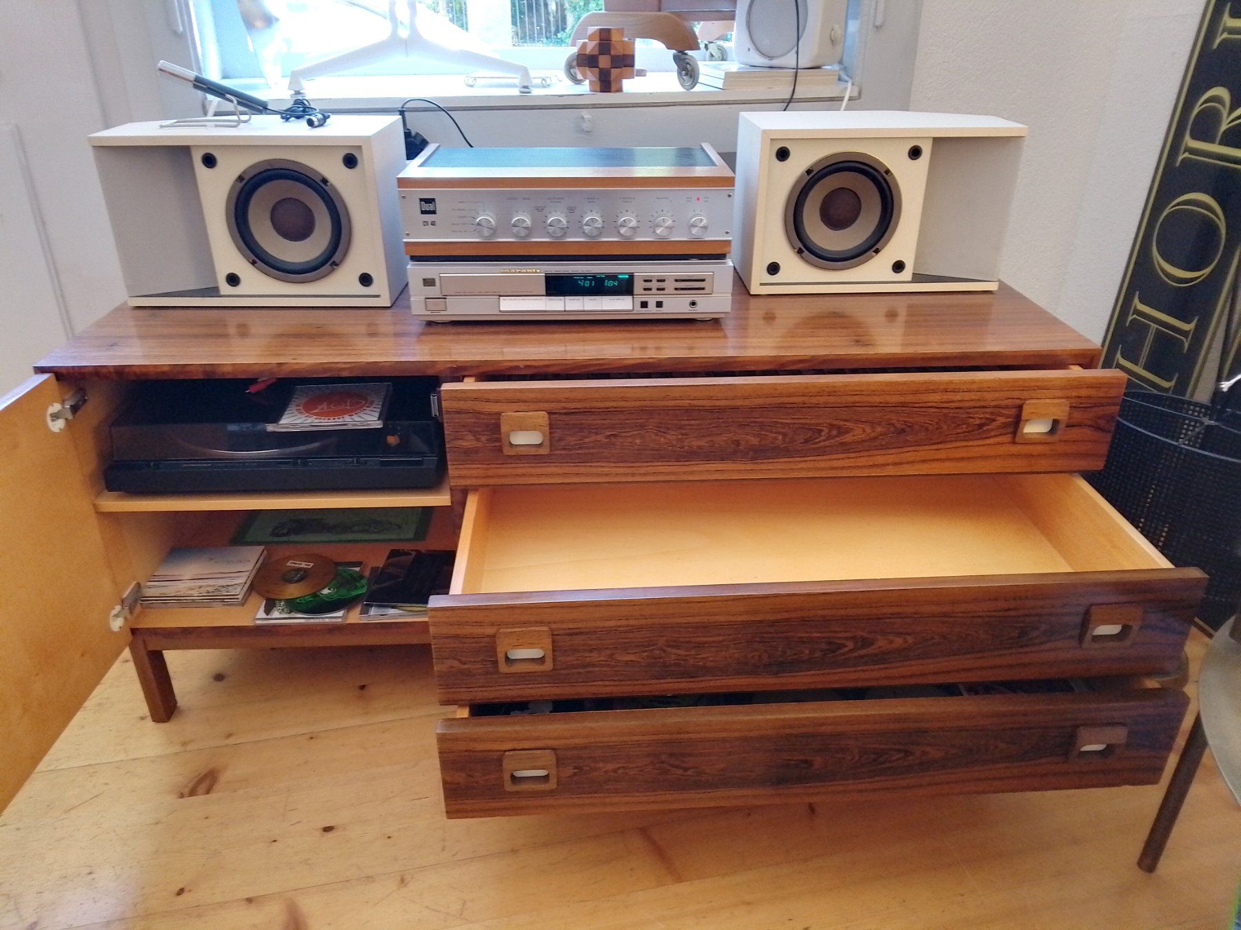 Cassettiere: Sideboard vintage, palissandre 1970' – Usato da Biel/Bienne venduto da frenetic 3