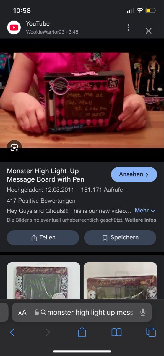 Bambole: RAR: Monster High Light up Message doll Board 2011 – Usato da Bellach venduto da Dreamer2501 3