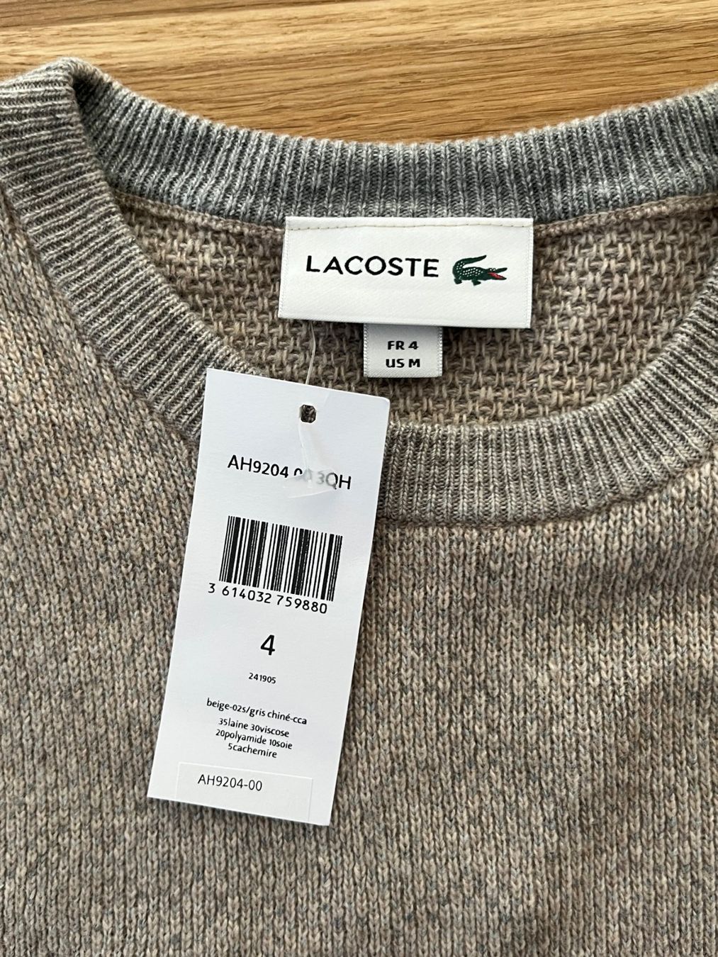 Lacoste Maglioni & Felpe: Lacoste Wollpullover mit Seide & Kaschmir – Neu – Nuovo e nell'imballaggio originale da Zürich venduto da fra_f68d 3