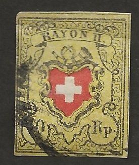 Tutti i francobolli: Schweiz Rayon 16II – Usato da Au ZH venduto da xelagreb01