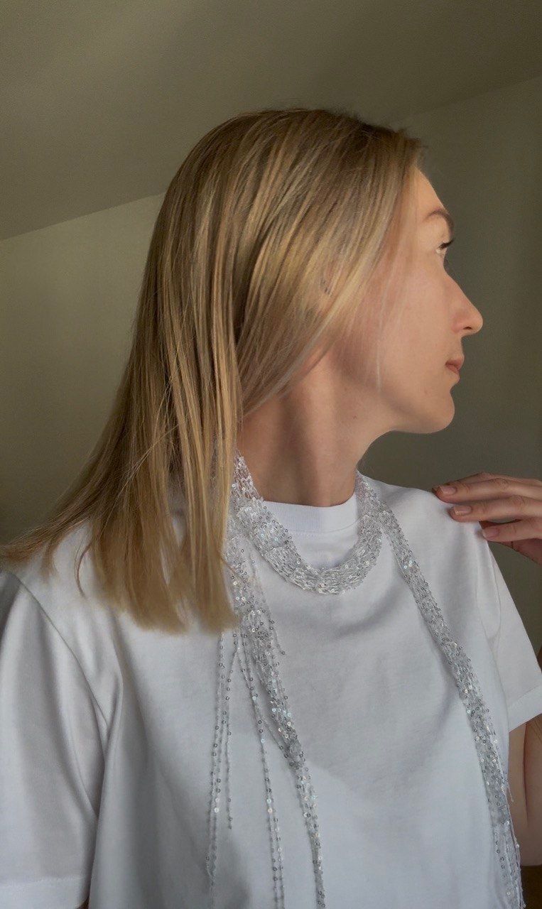 Foulard & Sciarpe: Funkelnde handgemachte Schals – Nuovo e nell'imballaggio originale da Zürich venduto da dmi_by9r 6