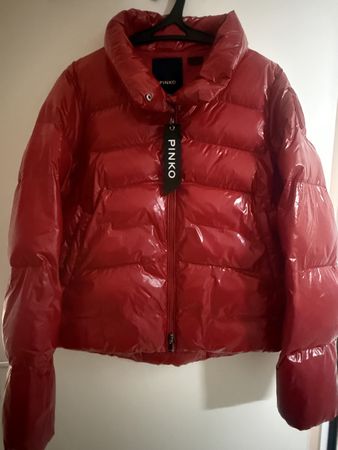 Pinko Damen Daunenjacke, Rot, Gr. 34/40, Winter, Neu!