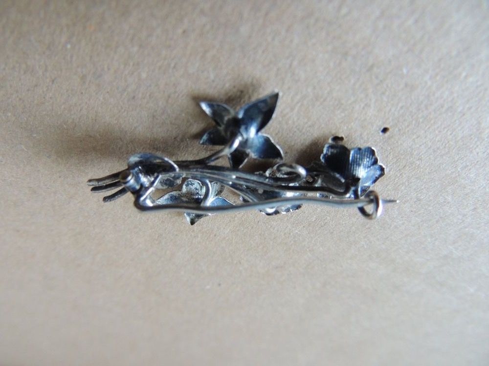 Broches & Aiguilles: Silberbrosche gest. 925er, Blüten – D'occasion à Subingen par Riccardina 3