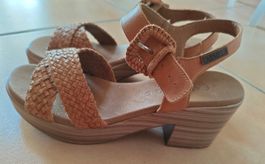 DAMEN SOMMER SCHUHE CARMELA IM BRAUN, NEUWERTIG GR.40