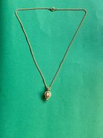 Goldkette mit Perlenanhänger, Vintage, elegant