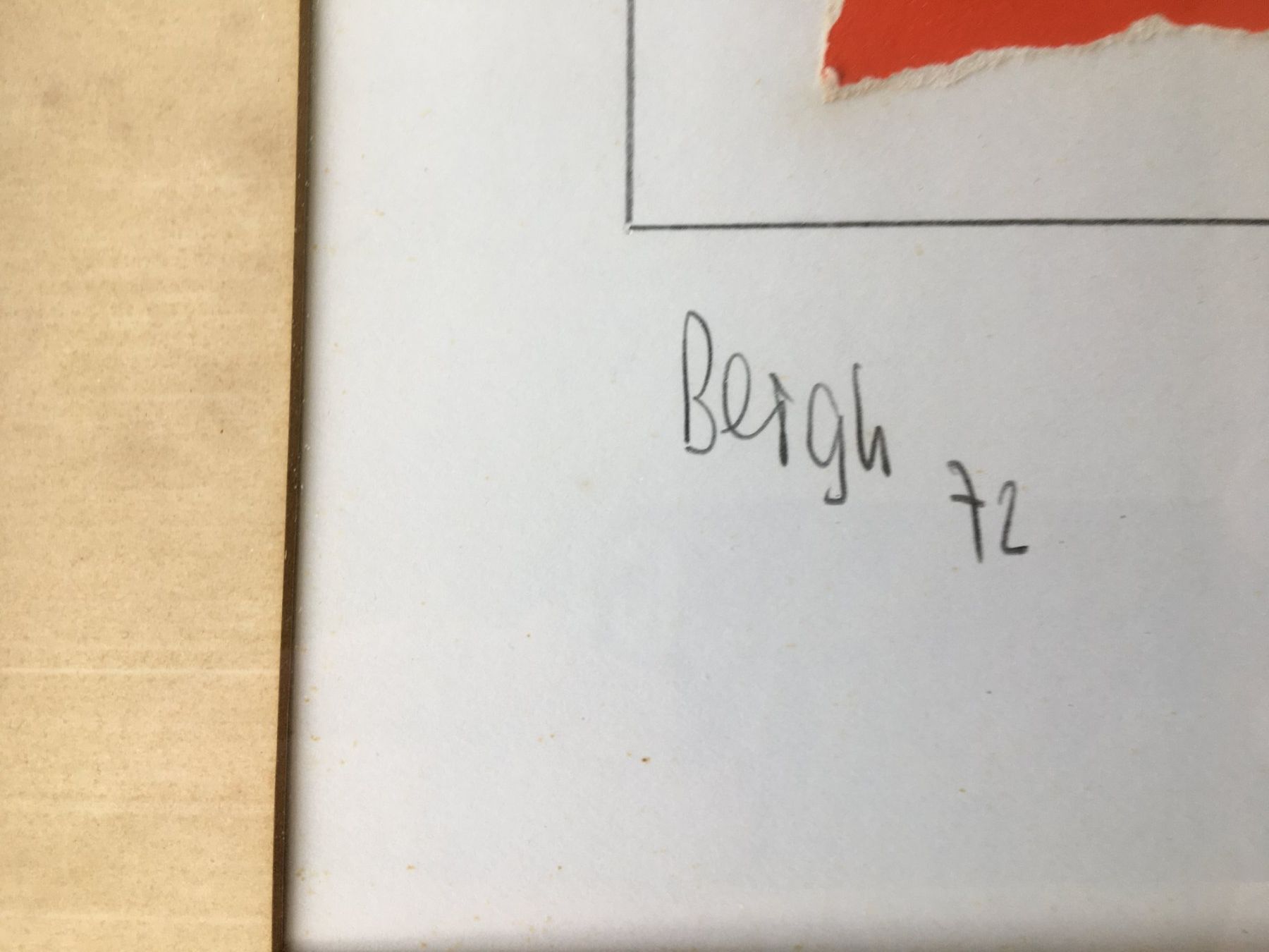 Dipinti: Gerahmte Collage von Bergh, 72 – Usato da Binz venduto da Dsc1 1