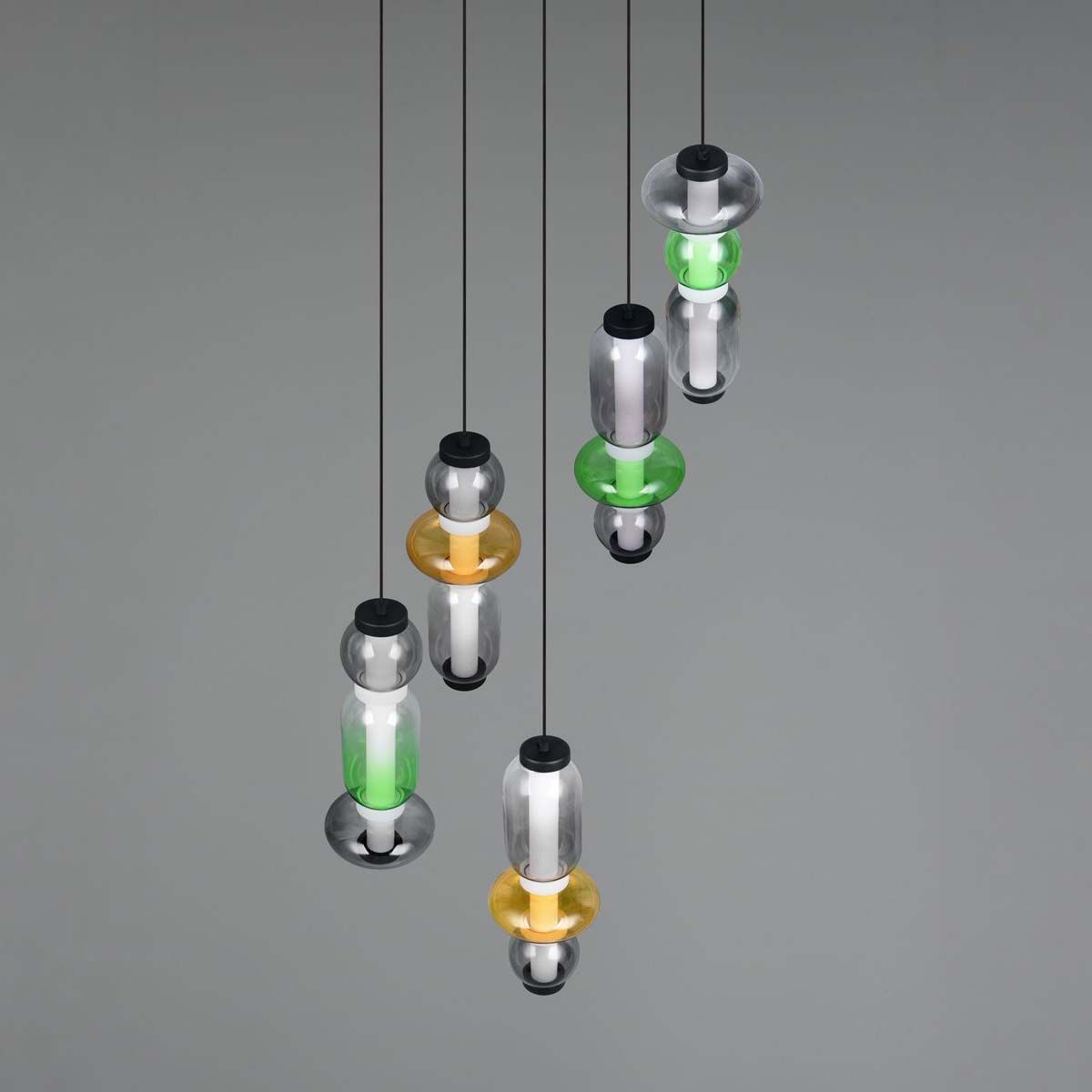 Lampadari & plafoniere: LED Pendelleuchte, Bunt, Glas, 42 cm Ø – Nuovo (secondo la descrizione) da Kreuzlingen venduto da Smart-Light 8