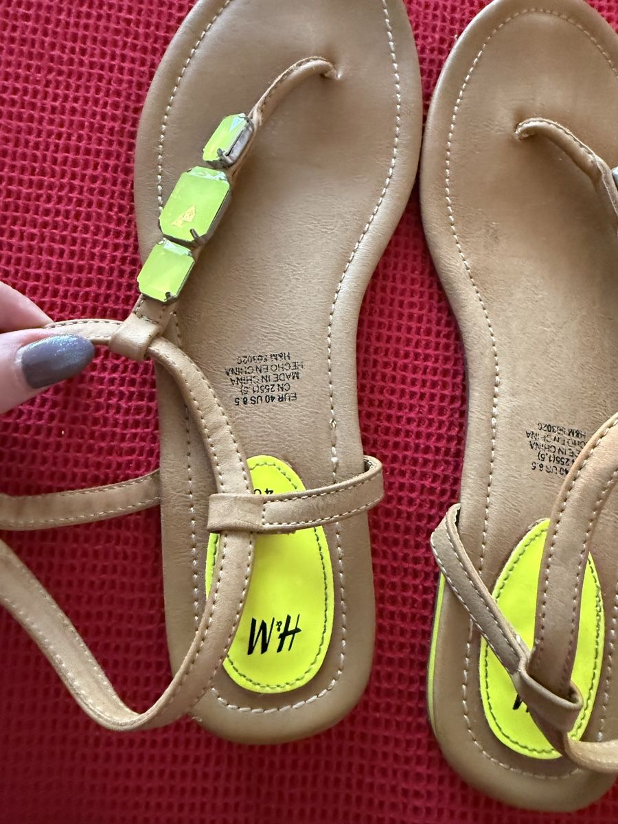 H&M Scarpe da donna: NEU***H & M SANDALE, GRÜN, Gr. 40**PREISWERT*** – Nuovo e nell'imballaggio originale da Zürich venduto da Ceca52 1
