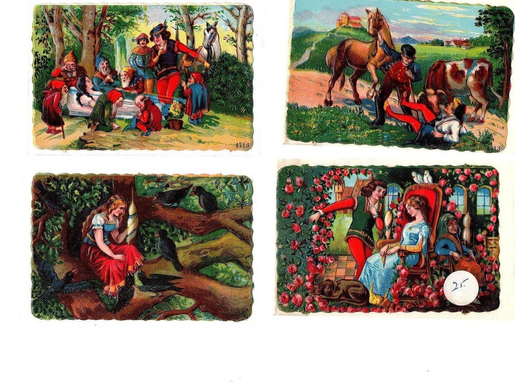 Carte collezionabili: Märchen 4 Stück 1900 – Usato da Mörschwil venduto da antiksalon21