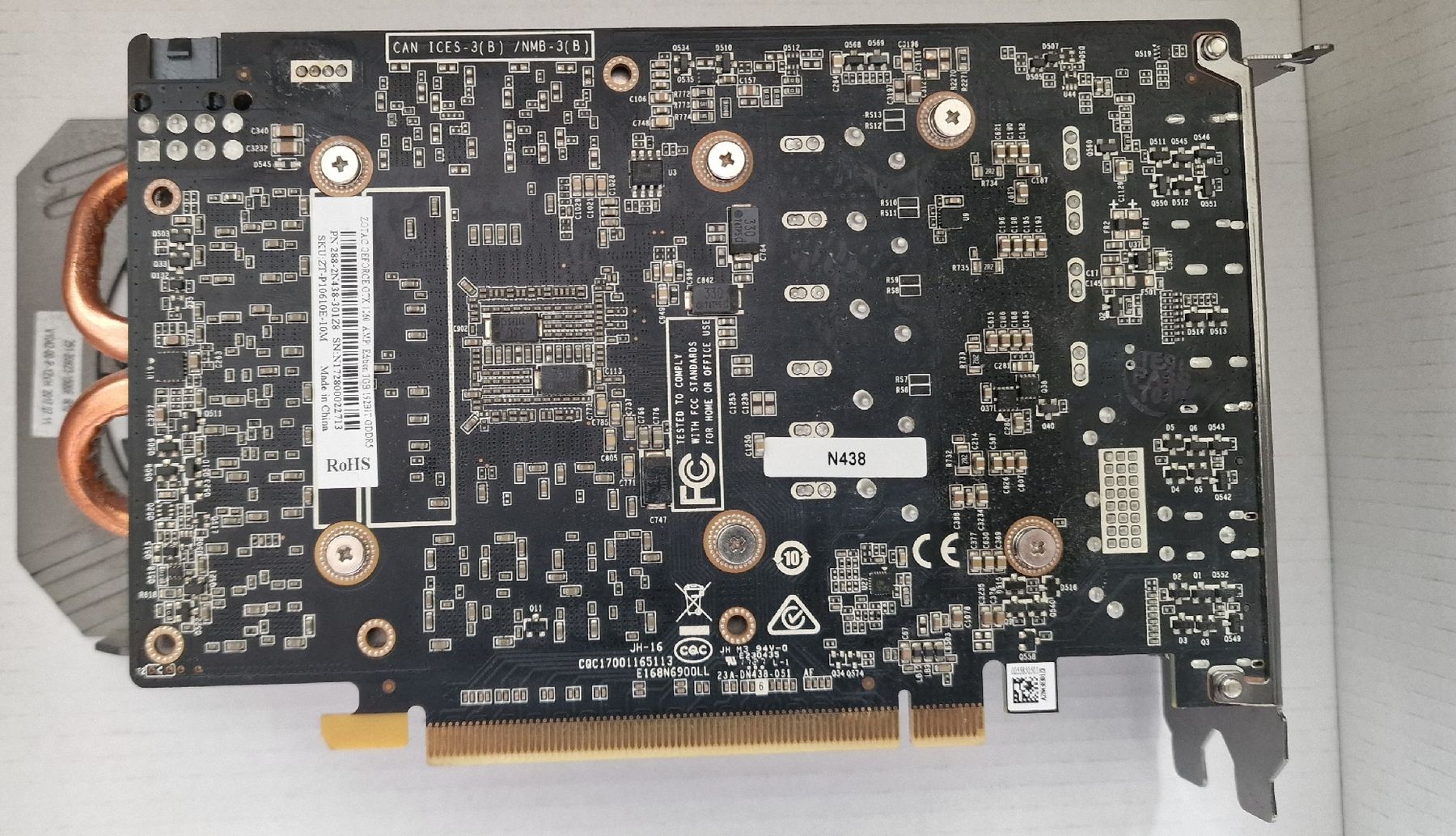 Zotac Schede grafiche: Zotac GeForce GTX 1060 AMP Edition 3GB – Usato da Genolier venduto da Trif 2