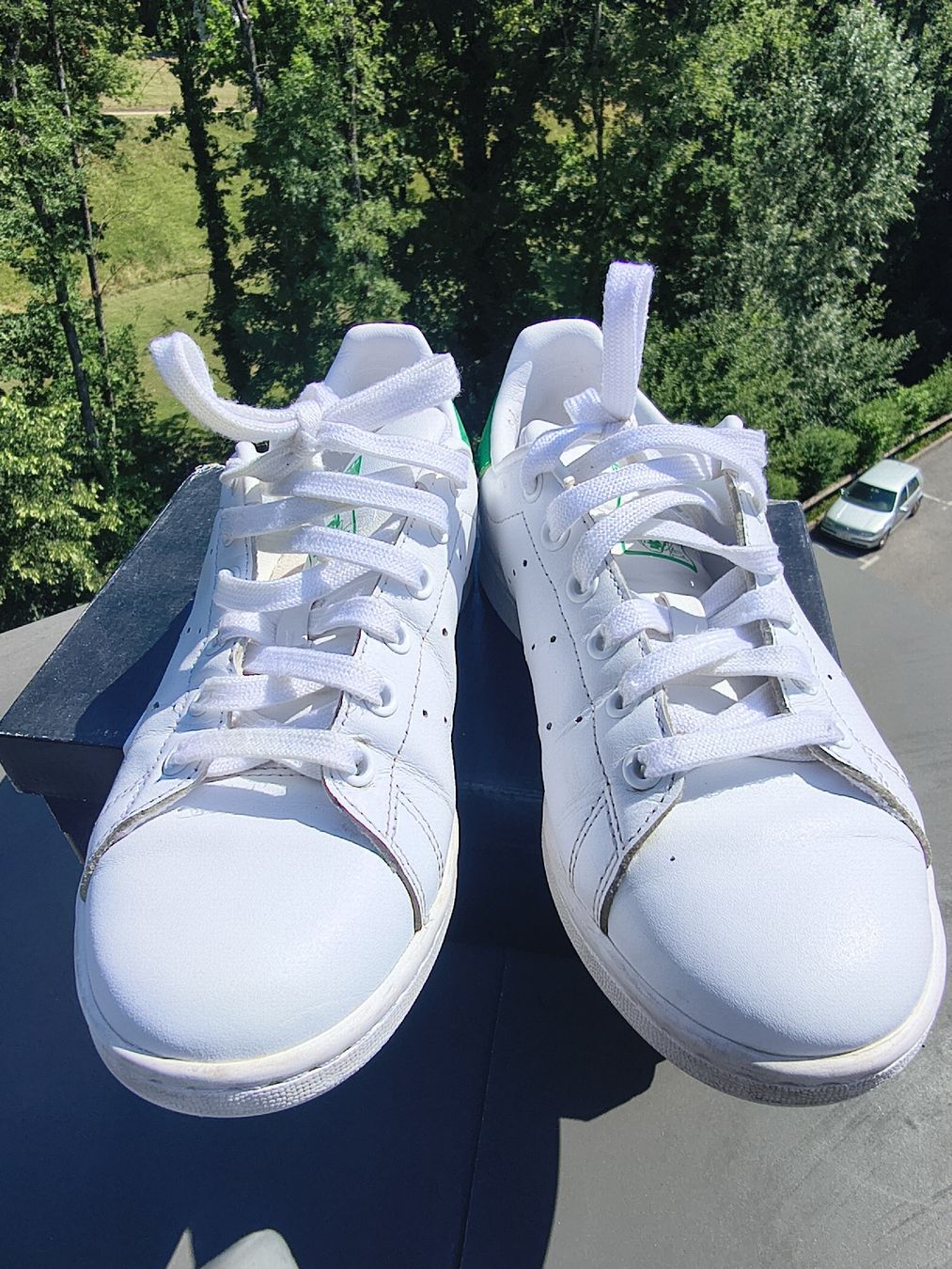 Adidas Scarpe da uomo: Adidas Stan Smith blanc et vert 37 1/3 – Usato da Genève venduto da Brachiopode 1