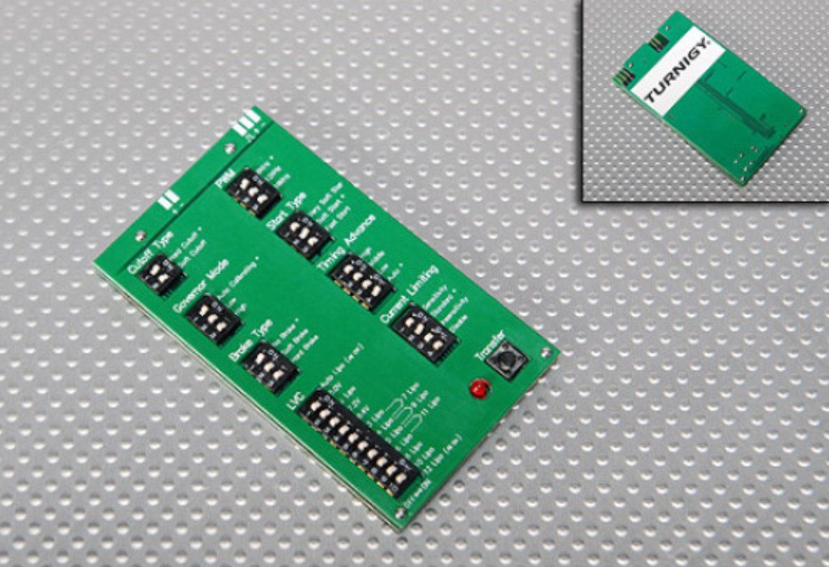 Modellismo RC: Turnigy Monstre-2000 ESC carte de programmation – Usato da Lausanne venduto da Techobby