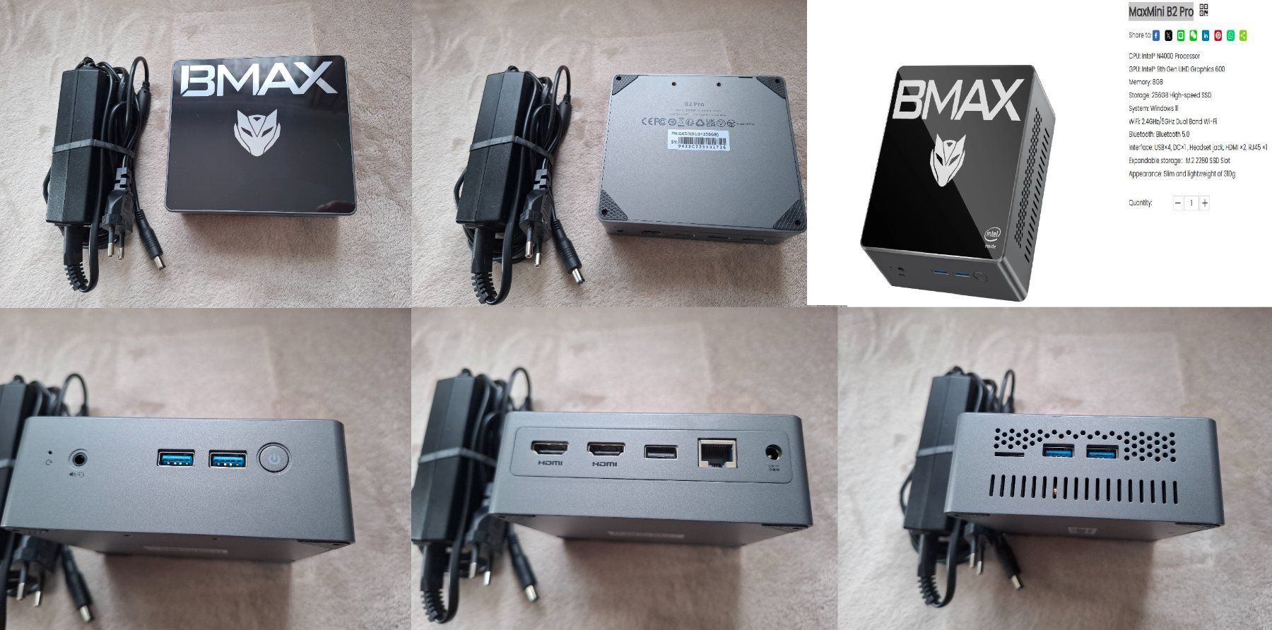 Intel PC: BMAX MaxMini B2 Pro mini PC Defekt für Bastler – Difettoso da Magden venduto da SelHas 1