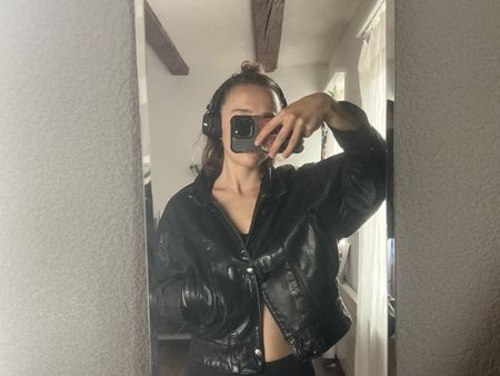 Leder Bomberjacke