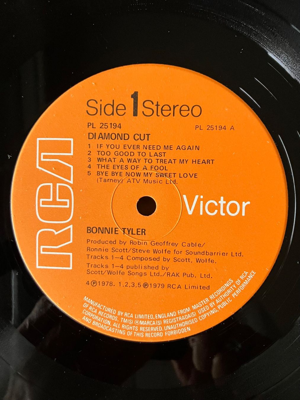 Dischi in vinile: LP  Bonnie Tyler, Diamond Cut – Usato da winterthur venduto da Grami1 6