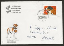 1983 Brief Automobilpost Zürcher Herbstschau