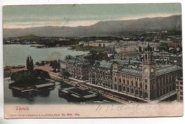 ZÜRICH Guggenhein No. 9728, gel. 1903 - Rasierklingenstempel