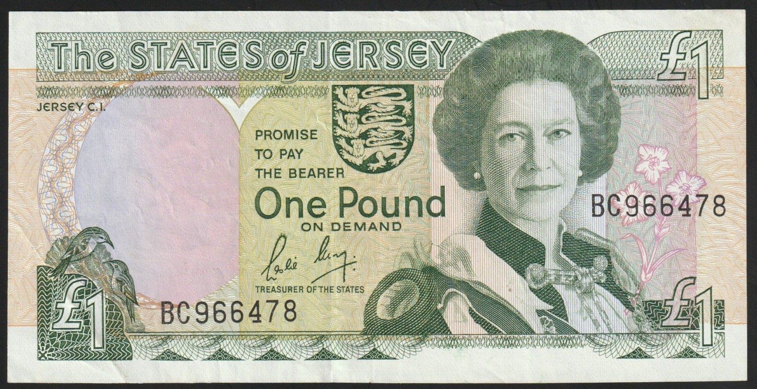 Billets de banque: Jersey 1 Pound 1989 – D'occasion à Brugg AG par banknoten_muesli