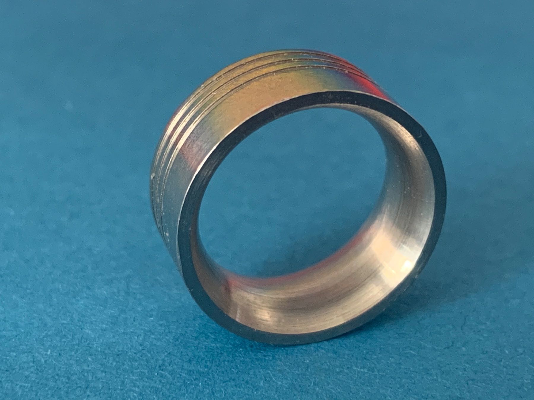 Anelli: Edelstahl-Ring 3 RILLEN (53) – Usato da Dittingen venduto da Bijoubelle 1