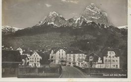 Ibach SZ mit Mythen Tramgeleise nach Brunnen  sehr gut erhal