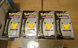 4x Pokemon 25th Celebrations Booster Packs neu