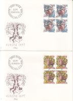 SBK 725 - 726 im 4er-Block FDC